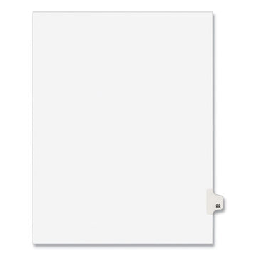 Avery® Preprinted Legal Exhibit Side Tab Index Dividers, Avery Style, 10-tab, 22, 11 X 8.5, White, 25-pack, (1022) freeshipping - TVN Wholesale